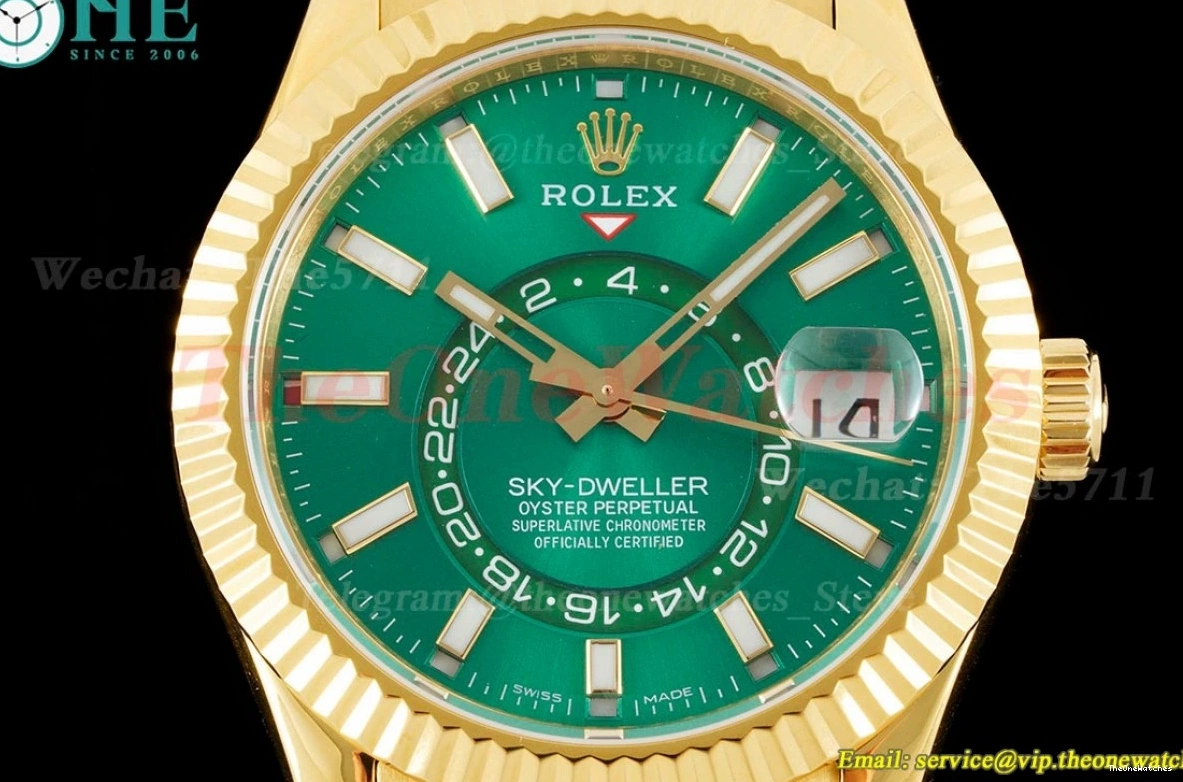 Dial A9001 SkyDweller 42mm Green JWF YG YG 0211